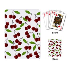 Cherry Pattern Playing Card by Valentinaart