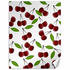 Cherry Pattern Canvas 12  X 16   by Valentinaart