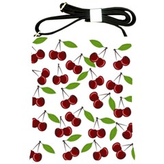 Cherry Pattern Shoulder Sling Bags by Valentinaart