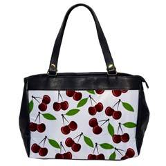 Cherry Pattern Office Handbags by Valentinaart