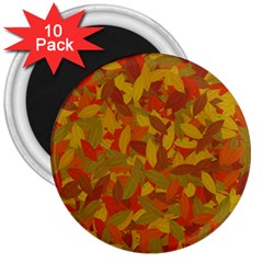 Orange Autumn 3  Magnets (10 Pack)  by Valentinaart