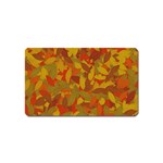 Orange autumn Magnet (Name Card) Front