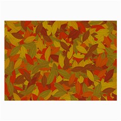 Orange Autumn Large Glasses Cloth by Valentinaart