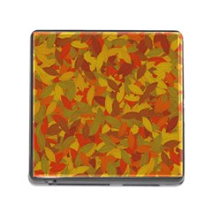 Orange Autumn Memory Card Reader (square) by Valentinaart