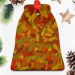 Orange autumn Bell Ornament (Two Sides) Front