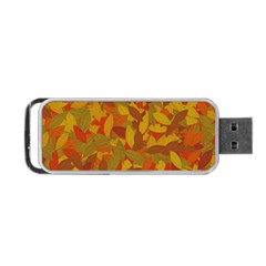 Orange Autumn Portable Usb Flash (one Side) by Valentinaart