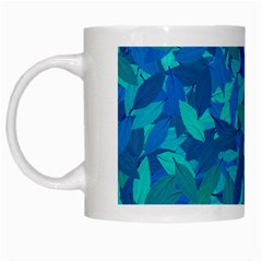 Blue Autumn White Mugs by Valentinaart