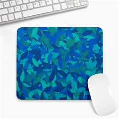 Blue Autumn Large Mousepads by Valentinaart