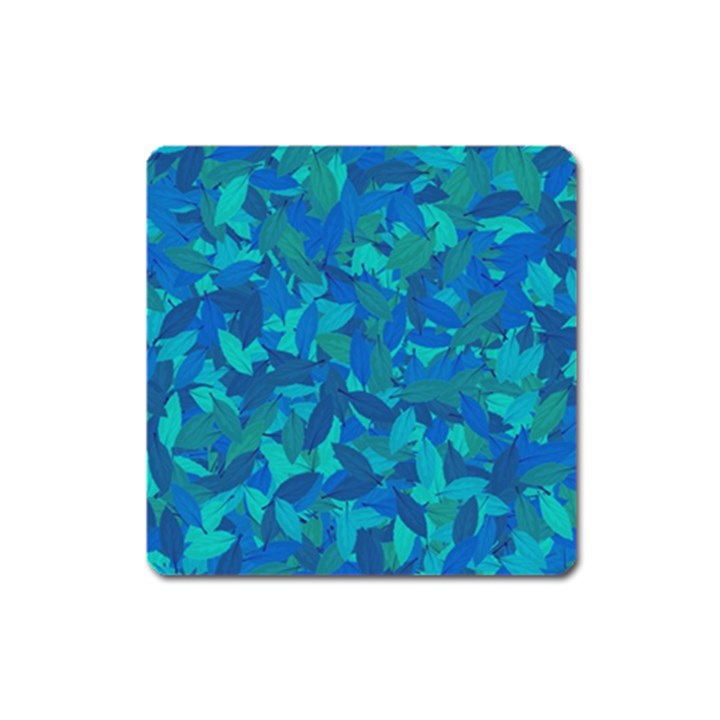 Blue autumn Square Magnet