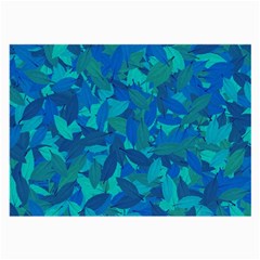 Blue Autumn Large Glasses Cloth by Valentinaart