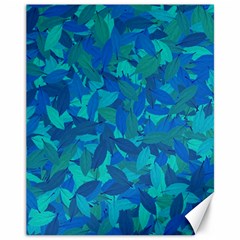 Blue Autumn Canvas 11  X 14   by Valentinaart