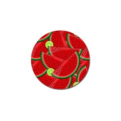 Watermelon Slices Golf Ball Marker by Valentinaart