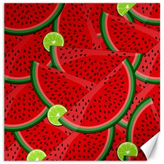 Watermelon Slices Canvas 16  X 16   by Valentinaart