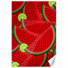 Watermelon Slices Canvas 20  X 30   by Valentinaart