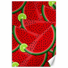 Watermelon Slices Canvas 24  X 36  by Valentinaart