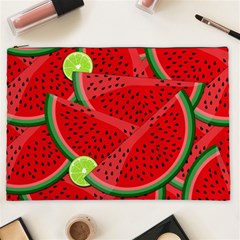 Watermelon Slices Cosmetic Bag (xxl)  by Valentinaart