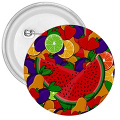 Summer Fruits 3  Buttons by Valentinaart