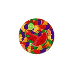 Summer Fruits Golf Ball Marker by Valentinaart