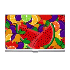 Summer Fruits Business Card Holders by Valentinaart