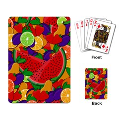 Summer Fruits Playing Card by Valentinaart