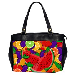 Summer Fruits Office Handbags (2 Sides)  by Valentinaart