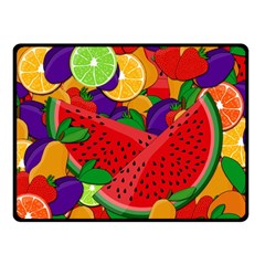 Summer Fruits Fleece Blanket (small) by Valentinaart