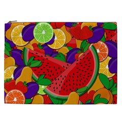 Summer Fruits Cosmetic Bag (xxl)  by Valentinaart