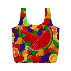 Summer Fruits Full Print Recycle Bags (m)  by Valentinaart