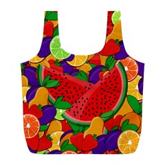 Summer Fruits Full Print Recycle Bags (l)  by Valentinaart