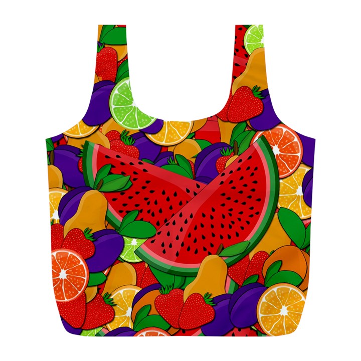 Summer fruits Full Print Recycle Bags (L) 