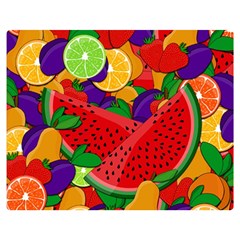 Summer Fruits Double Sided Flano Blanket (medium)  by Valentinaart