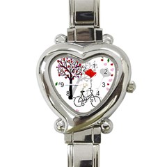 Love Design Heart Italian Charm Watch by Valentinaart