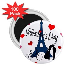 Valentine s Day - Paris 2 25  Magnets (100 Pack)  by Valentinaart