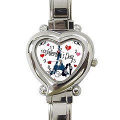 Valentine s Day - Paris Heart Italian Charm Watch by Valentinaart