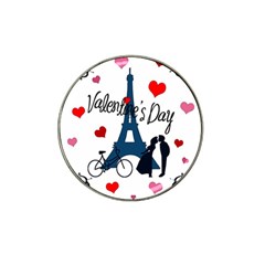 Valentine s Day - Paris Hat Clip Ball Marker by Valentinaart