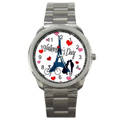 Valentine s Day - Paris Sport Metal Watch by Valentinaart