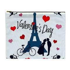 Valentine s Day - Paris Cosmetic Bag (xl) by Valentinaart