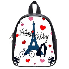 Valentine s Day - Paris School Bags (small)  by Valentinaart