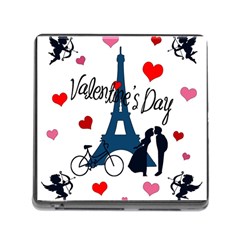 Valentine s Day - Paris Memory Card Reader (square) by Valentinaart