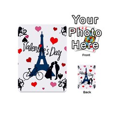 Valentine s Day - Paris Playing Cards 54 (mini)  by Valentinaart