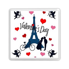 Valentine s Day - Paris Memory Card Reader (square)  by Valentinaart