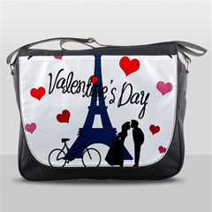 Valentine s Day - Paris Messenger Bags by Valentinaart