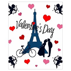 Valentine s Day - Paris Drawstring Bag (small) by Valentinaart