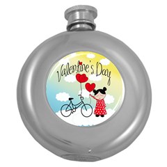 Daydream  Round Hip Flask (5 Oz) by Valentinaart