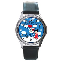 Girls Daydream Round Metal Watch by Valentinaart