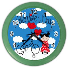 Girls Daydream Color Wall Clocks by Valentinaart