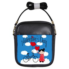 Girls Daydream Girls Sling Bags by Valentinaart