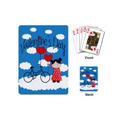 Girls Daydream Playing Cards (mini)  by Valentinaart