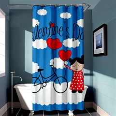 Girls Daydream Shower Curtain 36  X 72  (stall)  by Valentinaart