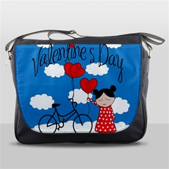 Girls Daydream Messenger Bags by Valentinaart